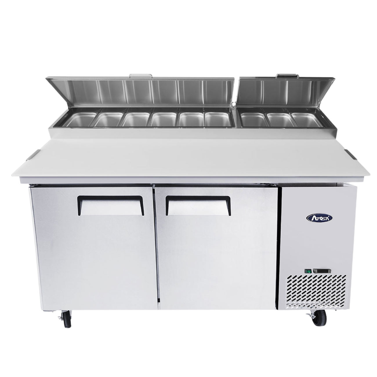 Mesa Refrigerada De Preparacion De Pizza 2 Puertas 170 Cm ATOSA MPF8202GR - Imagen 4