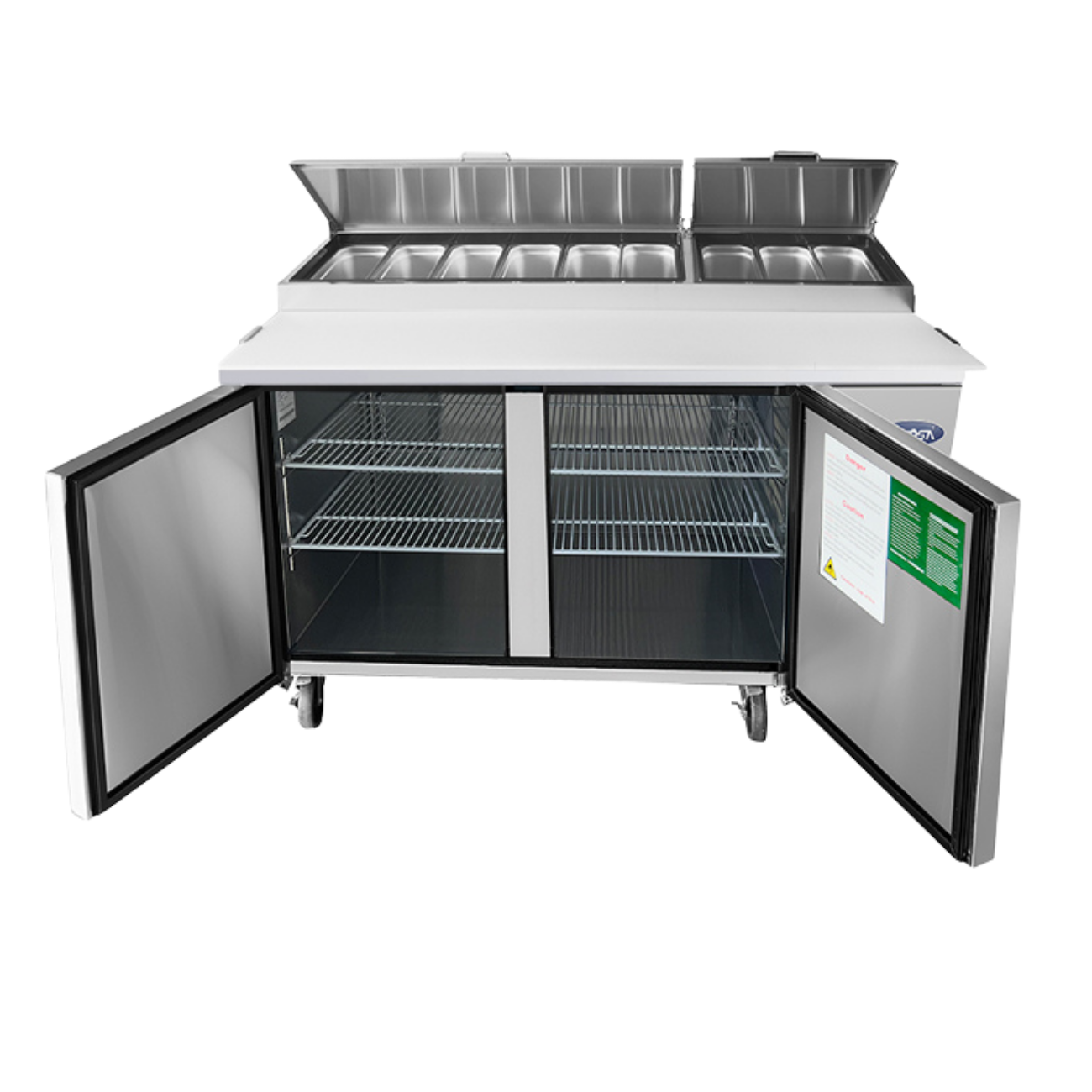 Mesa Refrigerada De Preparacion De Pizza 2 Puertas 170 Cm ATOSA MPF8202GR - Imagen 6