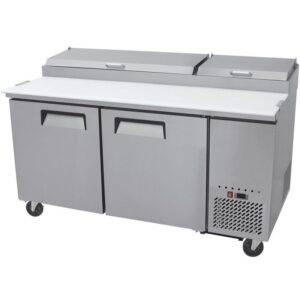 Mesa Refrigerada De Preparacion De Pizza 2 Puertas 67 Pulgadas ATOSA MPF8202GR
