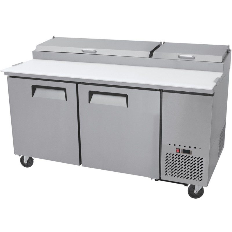 Mesa Refrigerada De Preparacion De Pizza 2 Puertas 67 Pulgadas ATOSA MPF8202GR