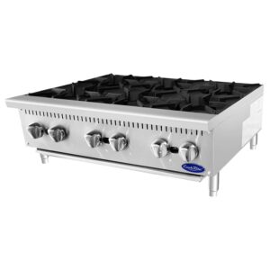 Parrilla Industrial HD 6 Quemadores 32000 BTU COOK RITE ACHP-6