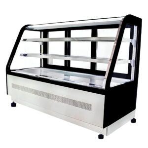 Vitrina Refrigerada A Piso Curvo 170X75X135 Cm 115V ATOSA WDF177D