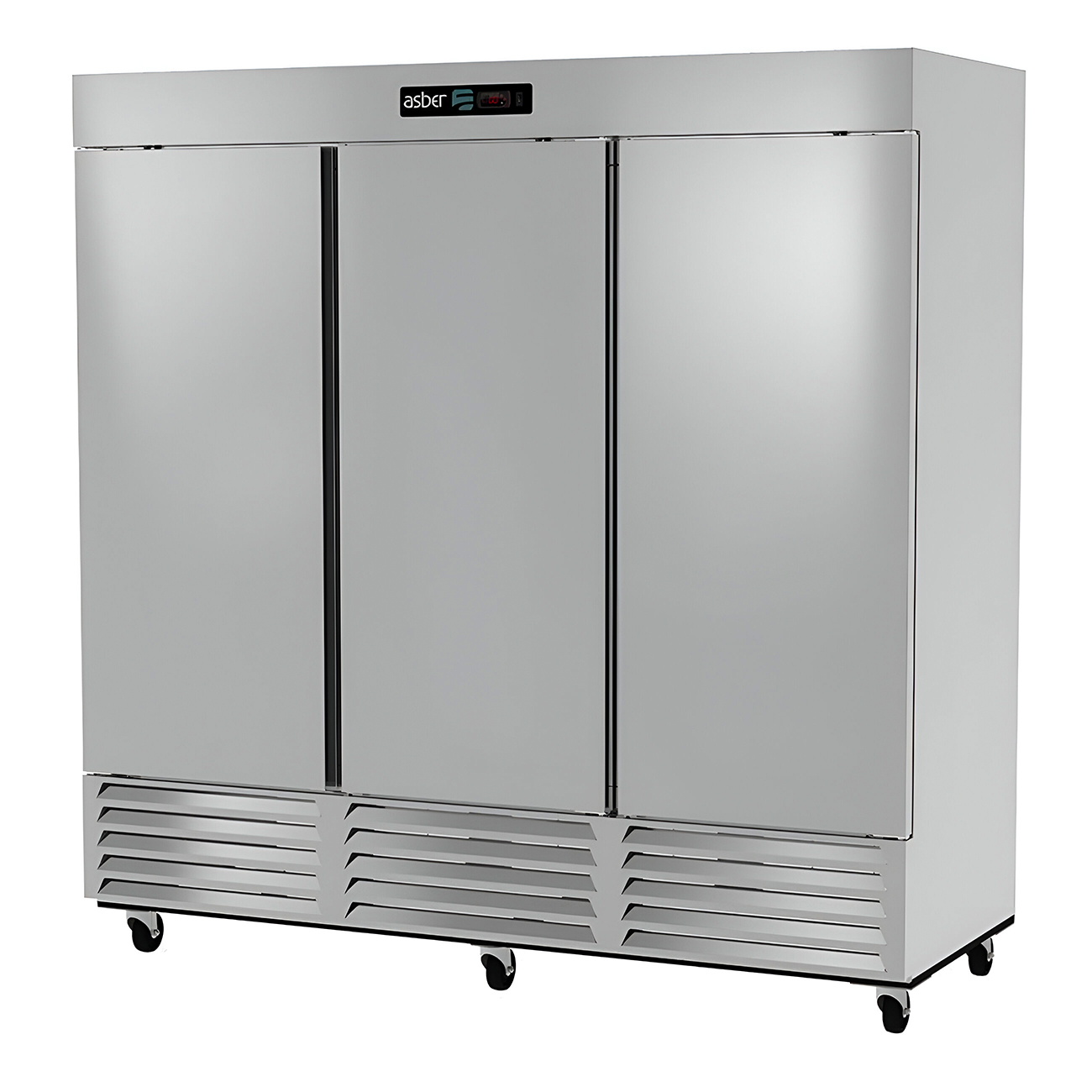 Refrigerador Industrial Vertical 3 Puertas Solidas Asber ARR-72-H HC