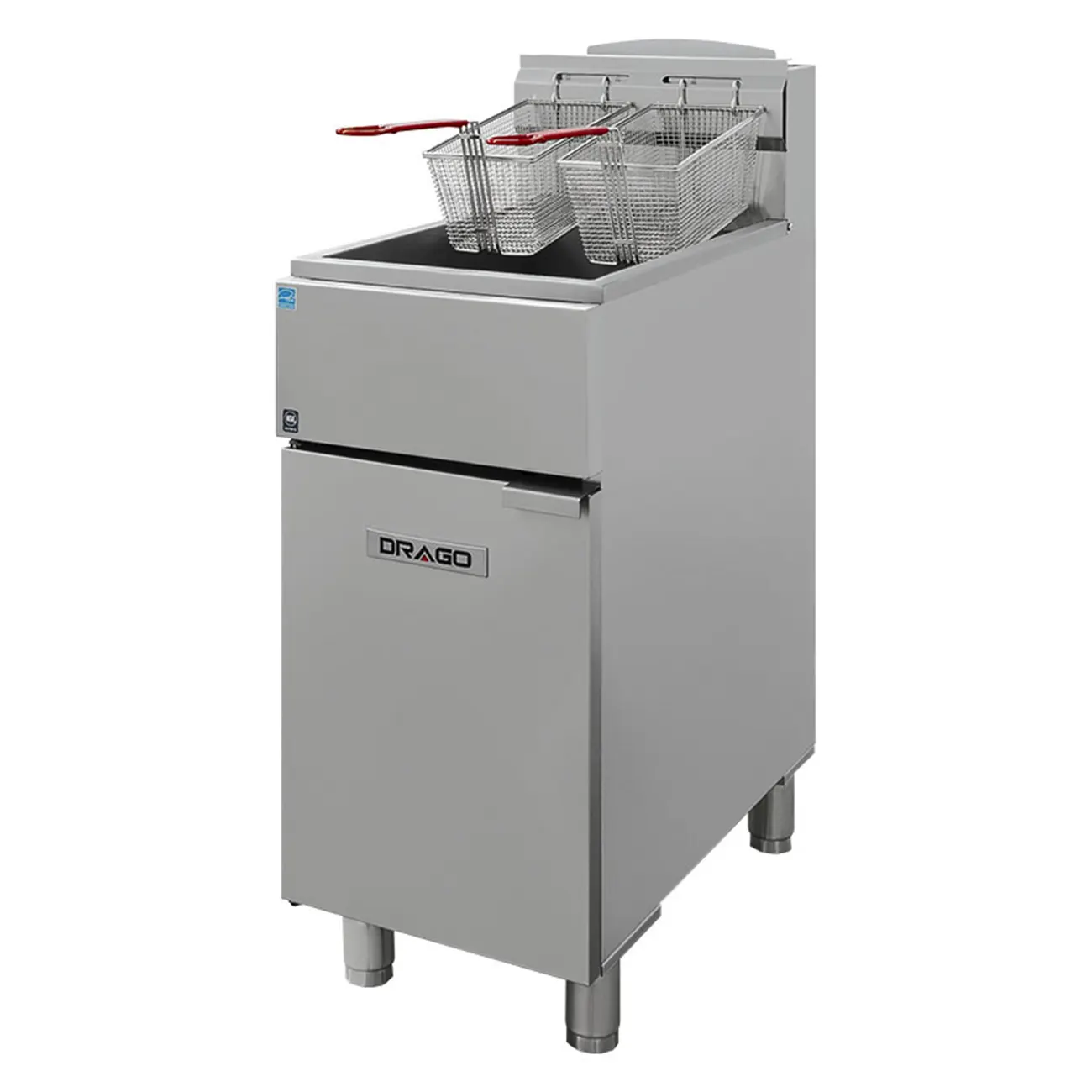 Freidora Industrial A Gas 17L 39 Cm Ahorradora de Gas DRAGO FG-17 RS ENERGY STAR - Imagen 4