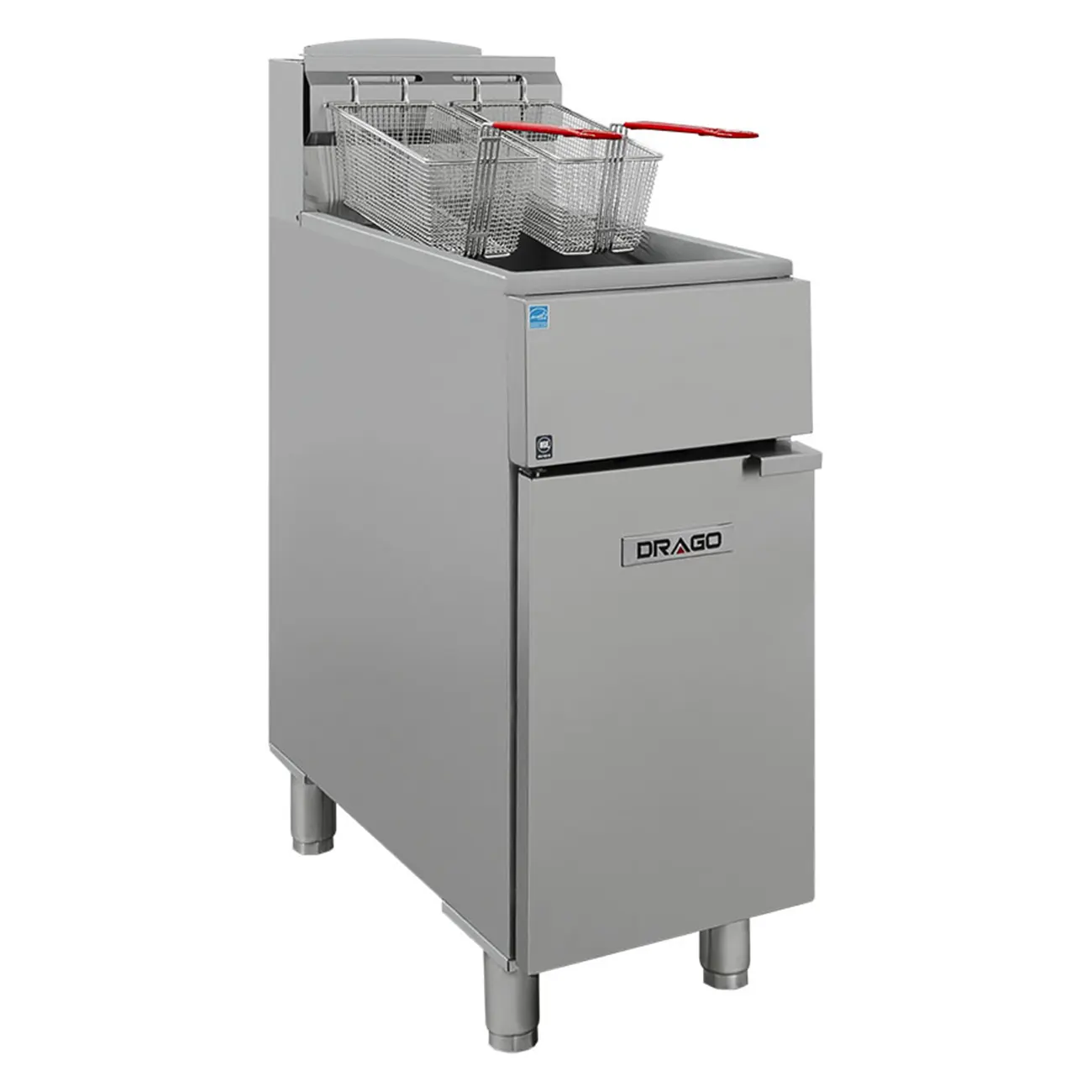 Freidora Industrial A Gas 17L 39 Cm Ahorradora de Gas DRAGO FG-17 RS ENERGY STAR - Imagen 3