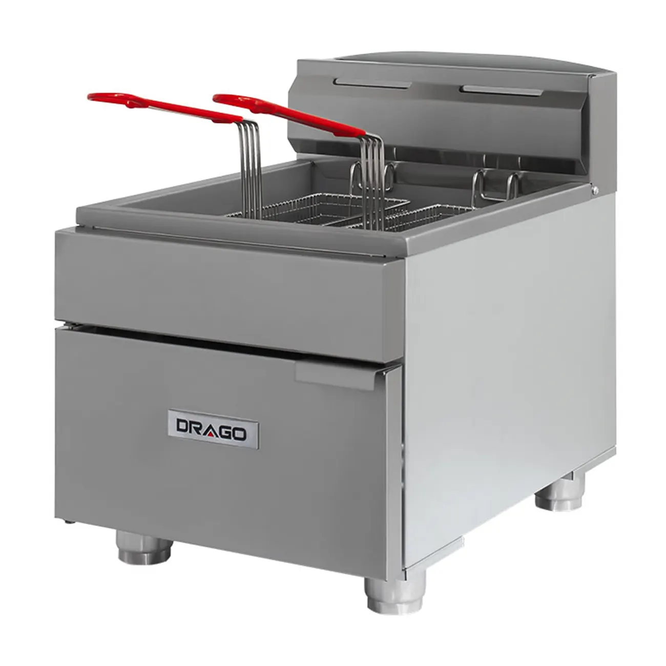Freidora Industrial Sobremesa A Gas 8L 28 Cm DRAGO Fg-8 - Imagen 2