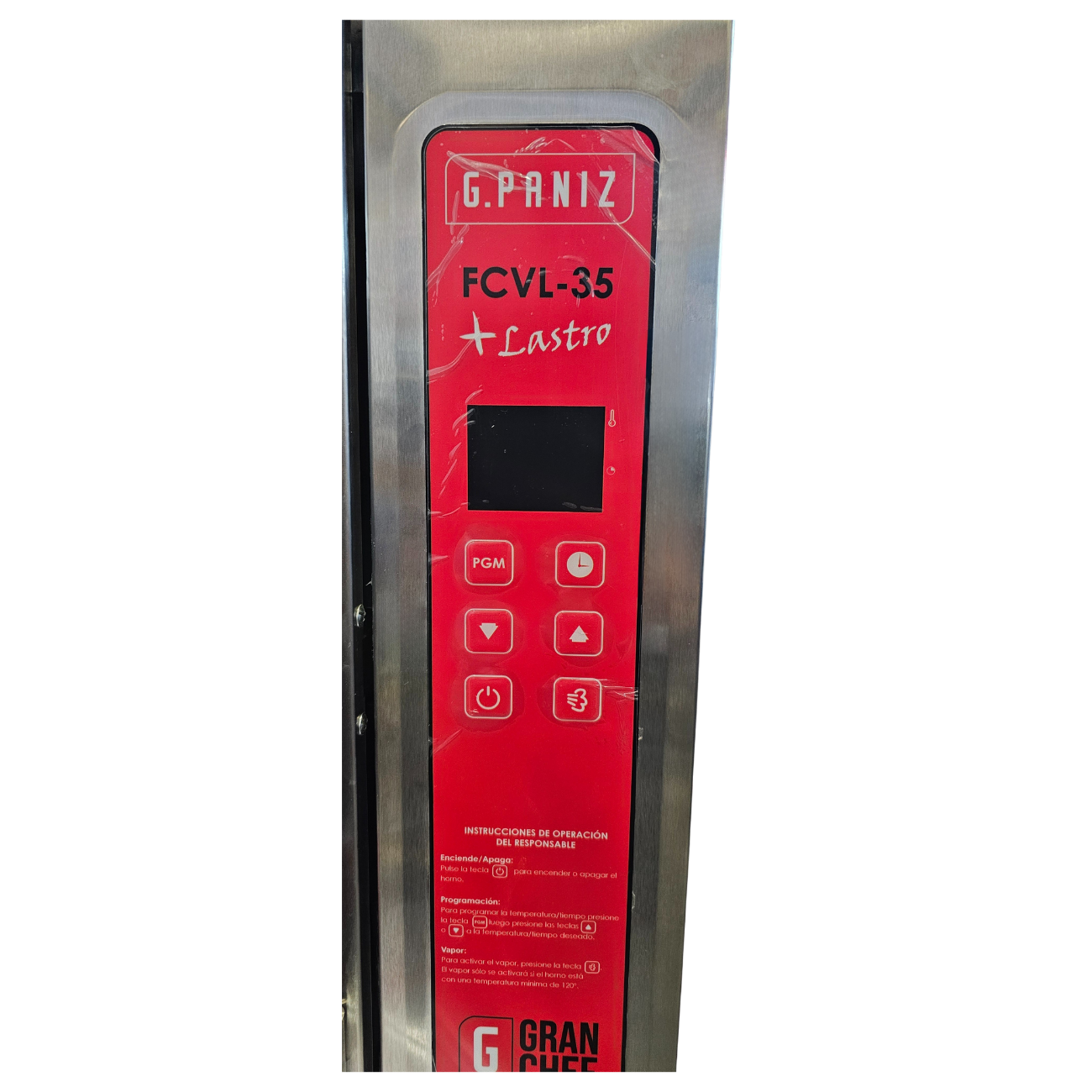 Horno de Convección Con Vapor Piedra Refractaria 3 Charolas Electrico Pizzas GPANIZ FCVL35 - Imagen 3
