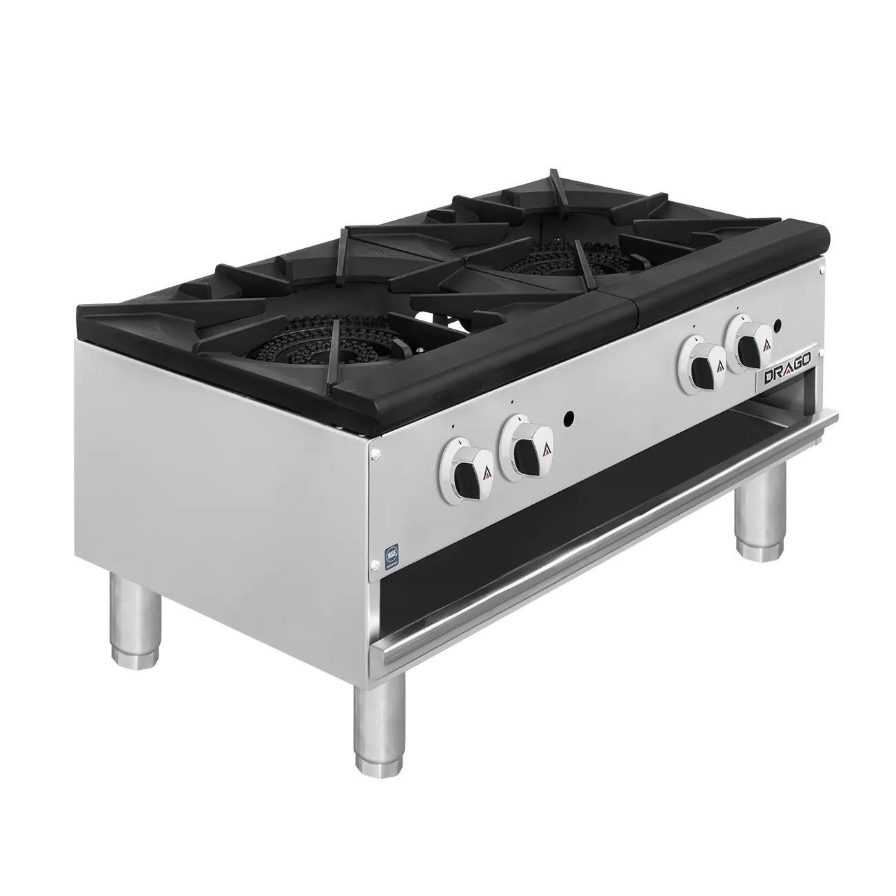 Estufon de 2 secciones horizontal patas cortas propano DRAGO GPFO-02-HLH - Imagen 5