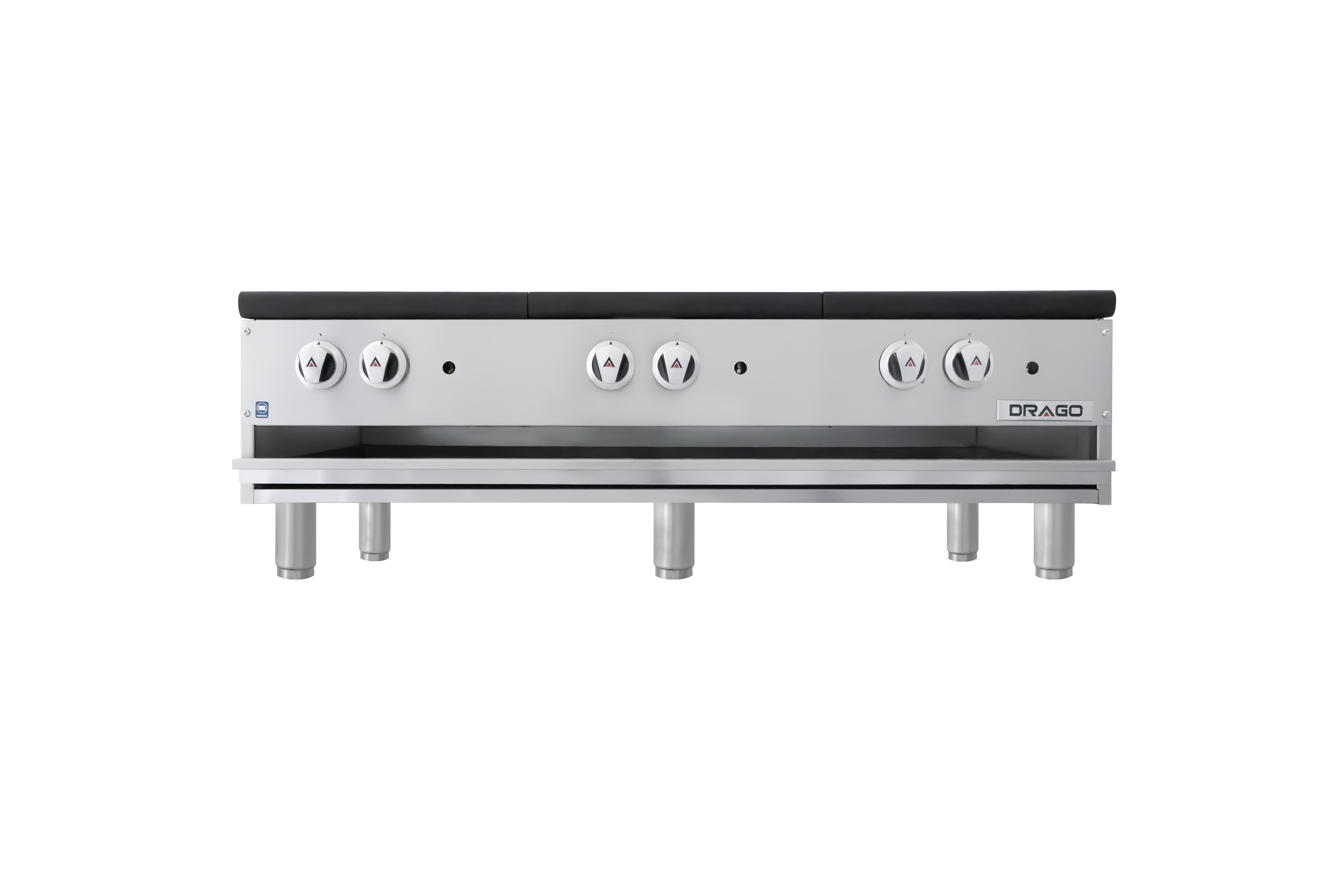 Estufon de 3 secciones horizontal patas cortas propano DRAGO GPFO-03-HLH - Imagen 7