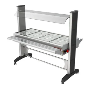 Mesa Caliente Buffetera BaÃ±o MarÃ­a 50 L 8 Insertos GASTROMAQ BTE08SL