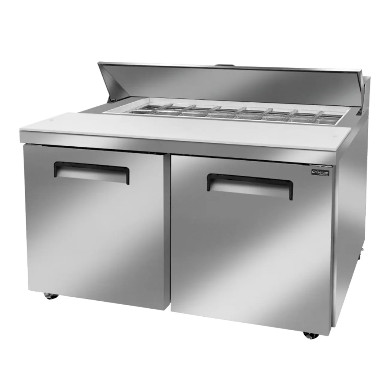 Mesa Refrigerada De Preparacion Para ensaladas 2 Puertas 17 Pies 152 Cm GELUM GP-ME-2PS-18