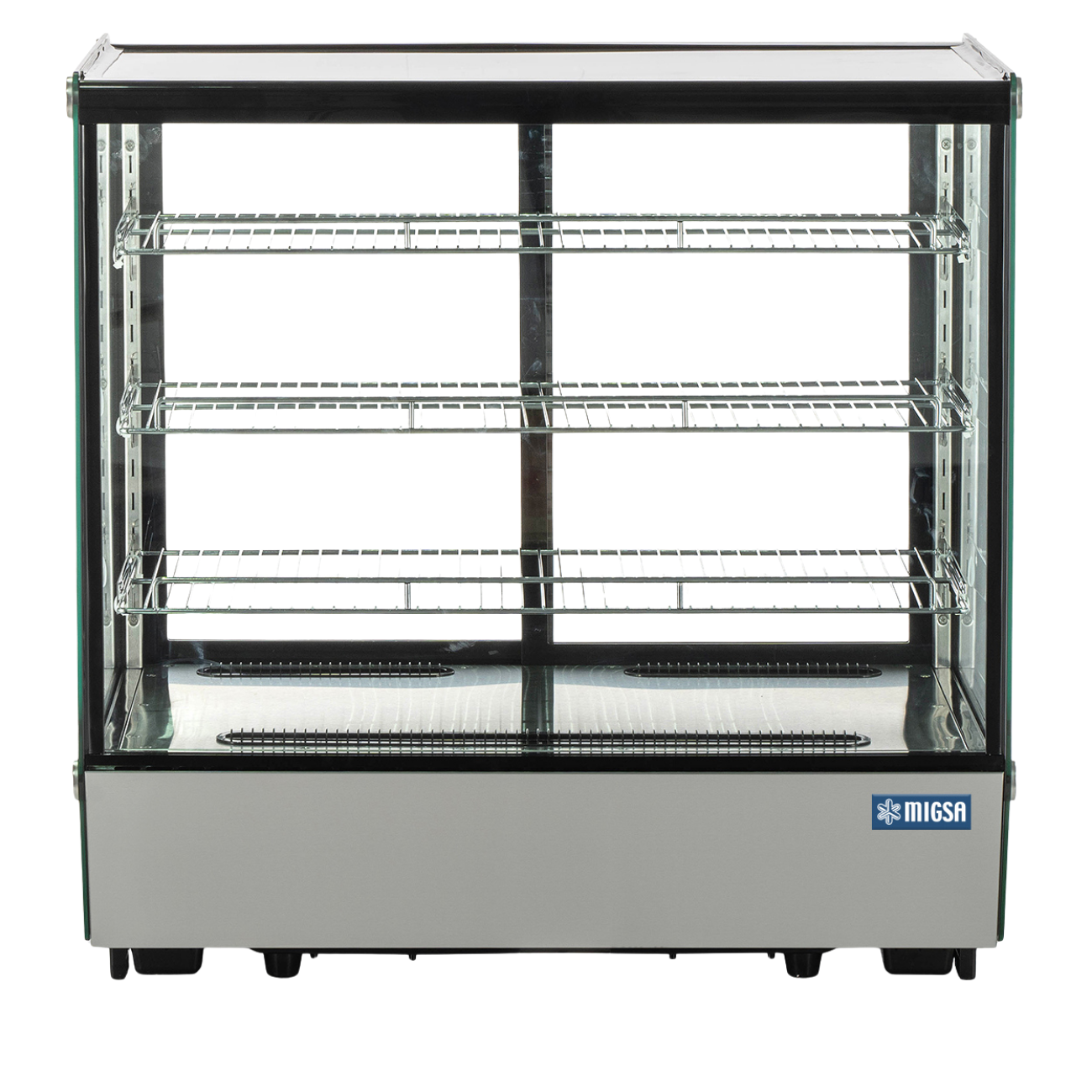 Vitrina refrigerada cristal recto con 4 niveles de exhibición 88 cm Migsa CW-195 - Imagen 3