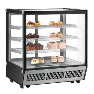 Vitrina refrigerada cristal recto con 4 niveles de exhibiciÃ³n 88 cm Migsa CW-195