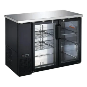 Refrigerador Industrial Contra Barra 11 Pies 2 Puertas Cristal INTERNATIONAL INT/BBC-2PV-AI