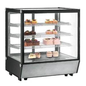 Vitrina refrigerada cristal recto con 4 niveles de exhibición 120 cm Migsa CW-235