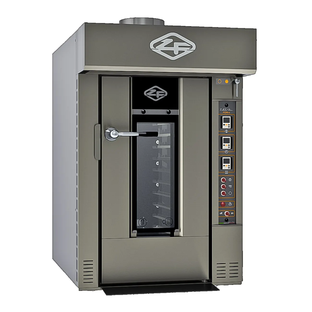 Horno a Gas Rotativo 12 Charolas 45x65 cm 220V 3F ZUCHELLI BABY GAS