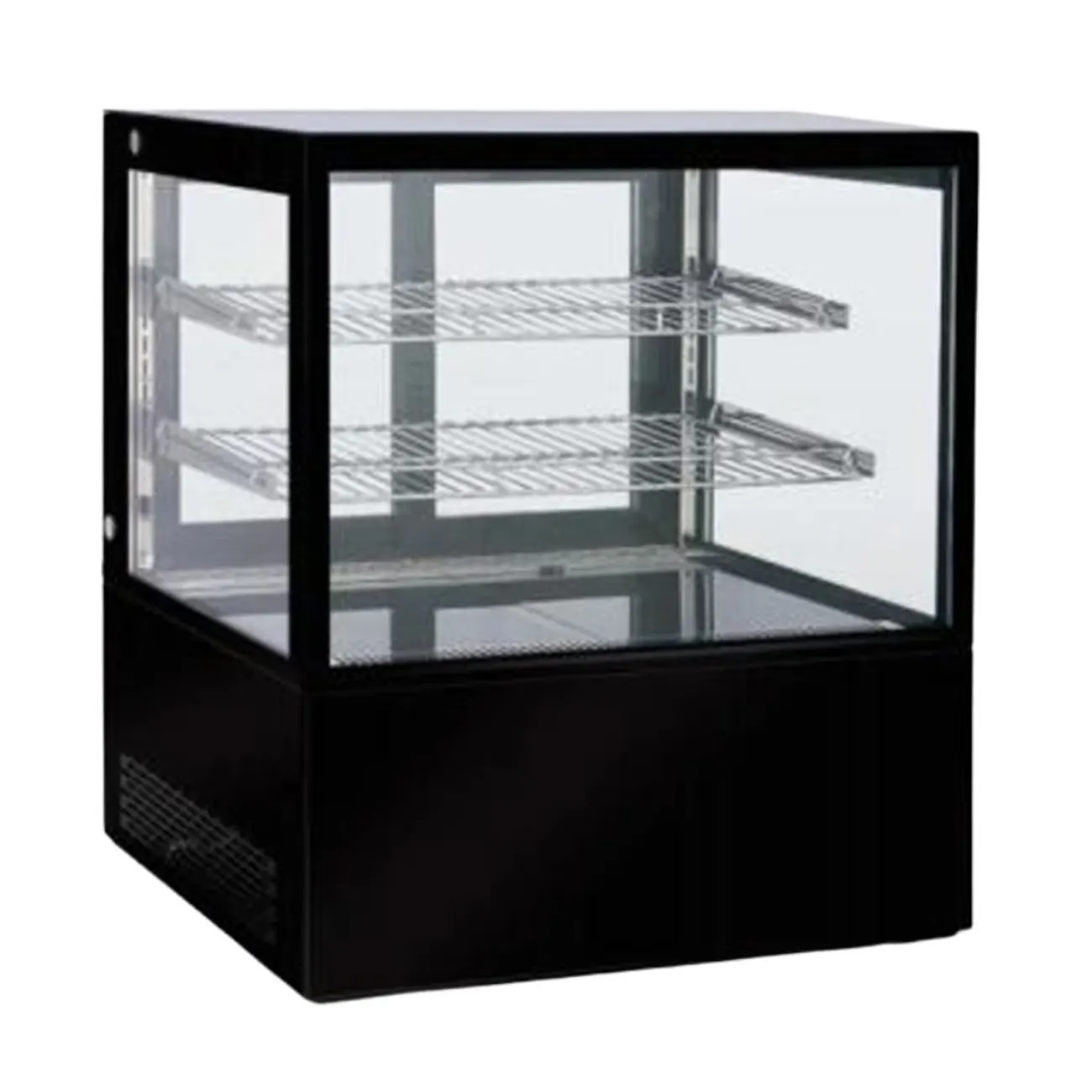 Vitrina Refrigerada Sobremostrador Cuadrada 90cm 215L DEVON VRB-900