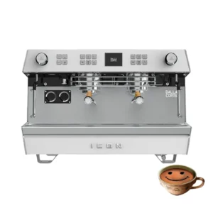 Cafetera Industrial AutomÃ¡tica 2 Grupos System DC 8 Litros Blanco Roble 220V DALLA CORTE ICON WHITE OAK