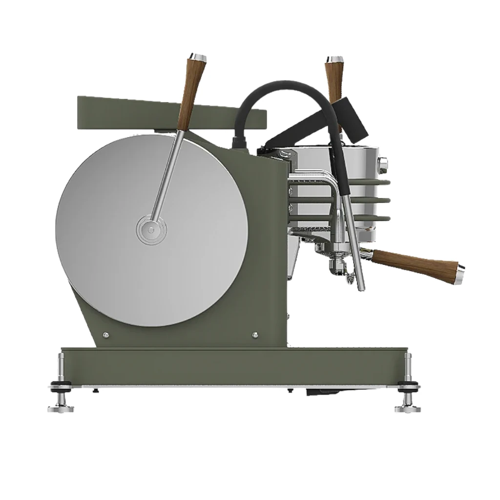 Cafetera Industrial Automática 2 Grupos Flujo Fijo 7.5 Litros Olivo 220V DALLA CORTE ZERO CLASSIC OLIVE GREEN OAK - Imagen 3
